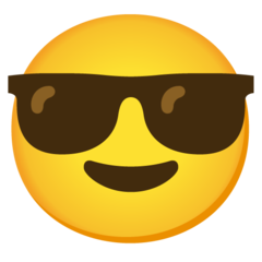 emotka emoji z okularami